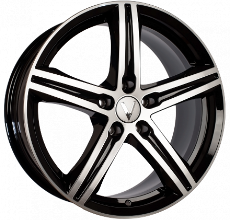 Inverno U277 6.5x18 ET 33 5x105-120 72.6 Алмаз черный п/ш Арт.27700AU